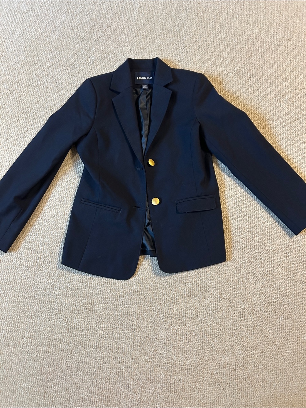 Lands End Girls School Uniform Blazer